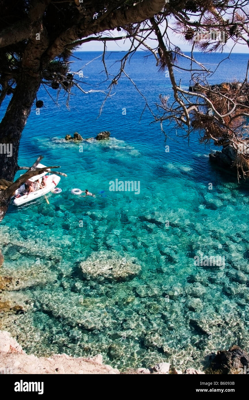 Cala del Sale Salt bay Island of San Domino Tremiti Gargano Foggia Apulia South of Italy adriatic sea Stock Photo