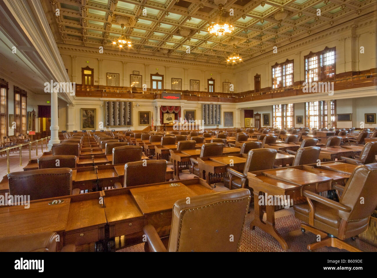 House of Representatives at State Capitol in Austin Texas USA Stock Photo