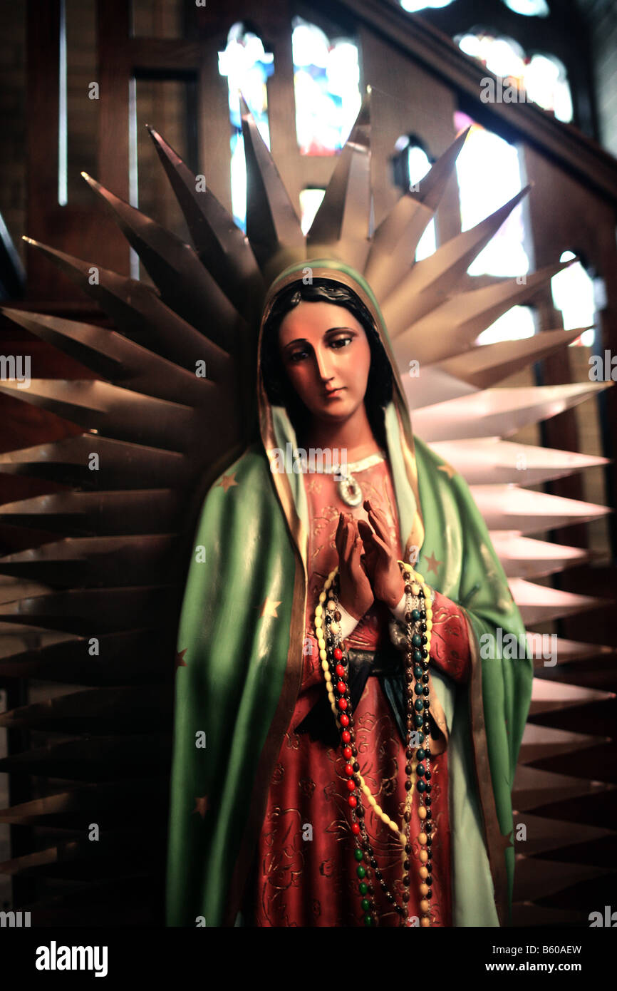 A statue of Mary, Catholic Icon Stock Photo
