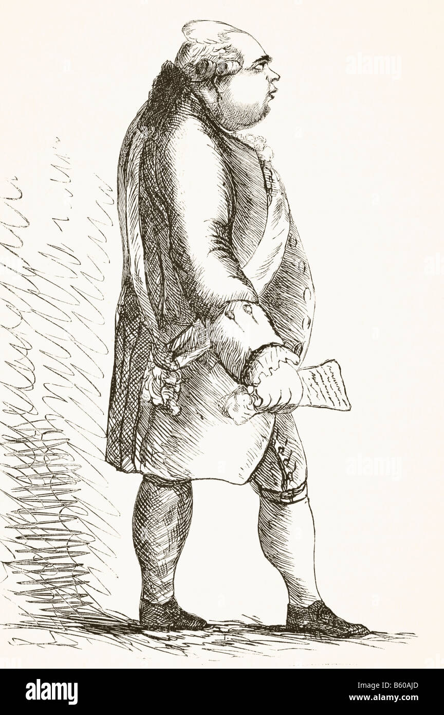 Frederick North, 2nd Earl of Guilford, Lord North, 1732 1792. Prime