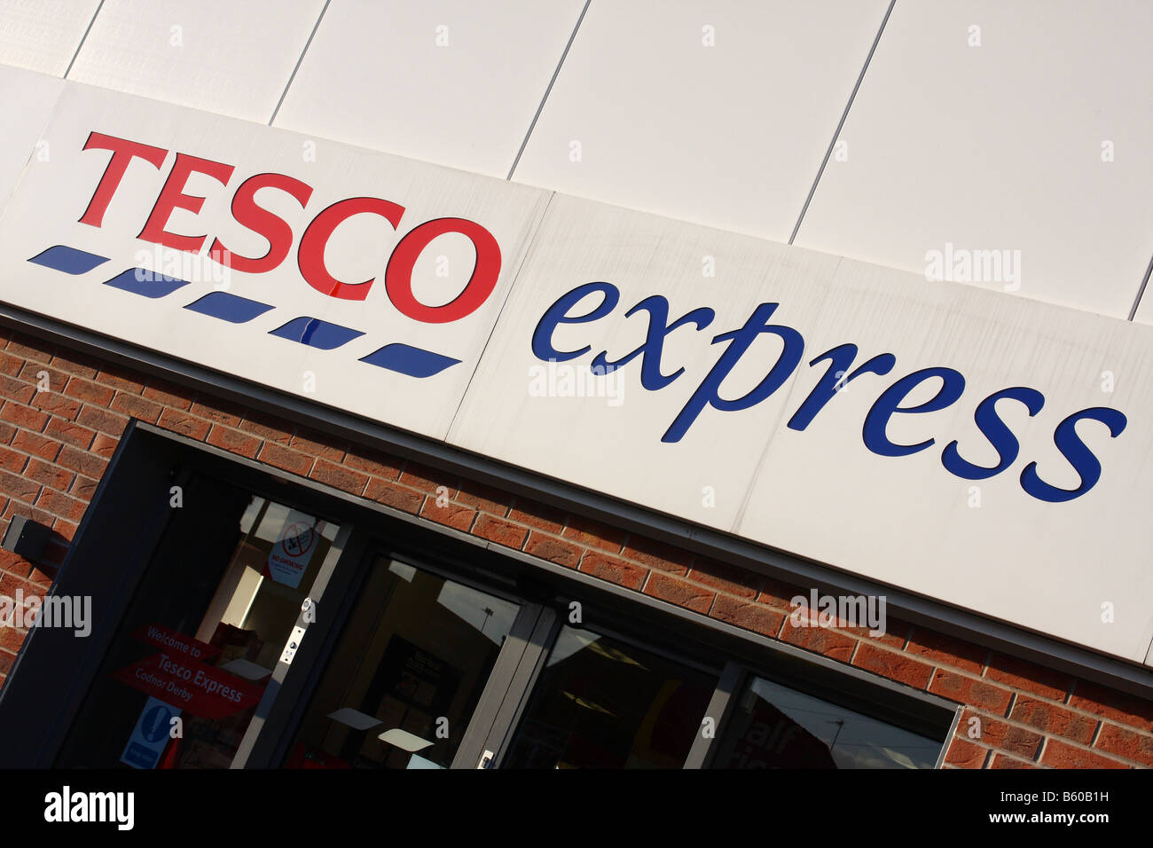 Tesco Express store in a U.K. suburb. Stock Photo