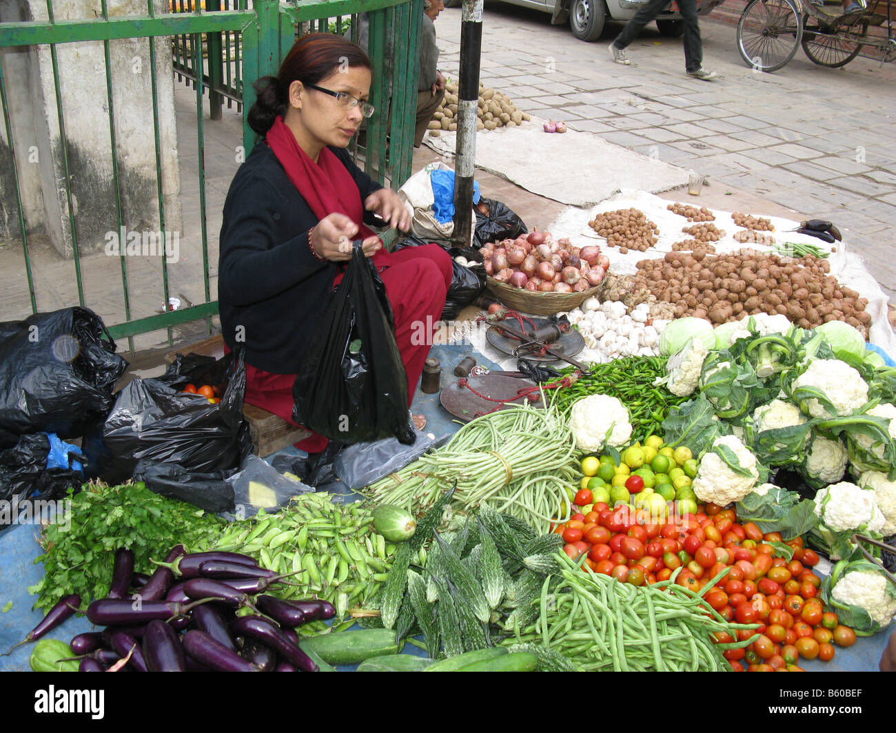 Nepal kathmandu market vendors hires stock photography and images Alamy