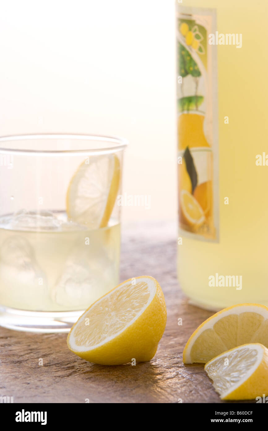 Glass of Limoncello Stock Photo Alamy