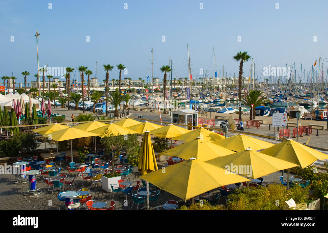 Port Olimpic in Barcelona Spain Europe Stock Photo