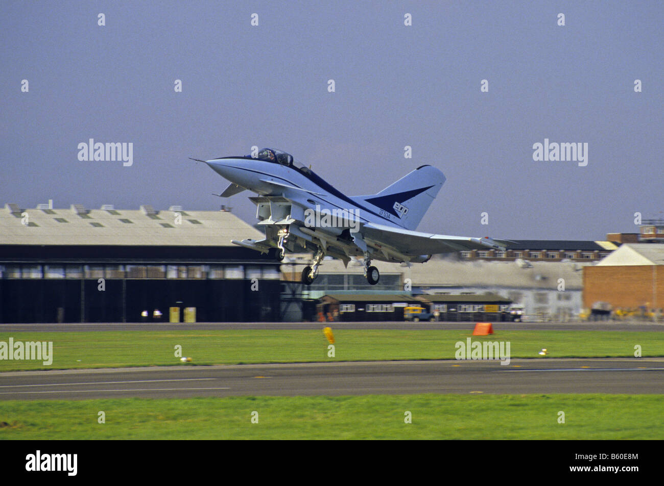 British Aerospace EAP technology demonstrator aircraft at Farnborough Air Show in 1986 Stock Photo