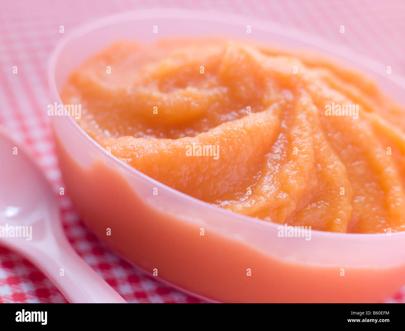 Carrot and Swede Baby Food Puree Stock Photo Alamy