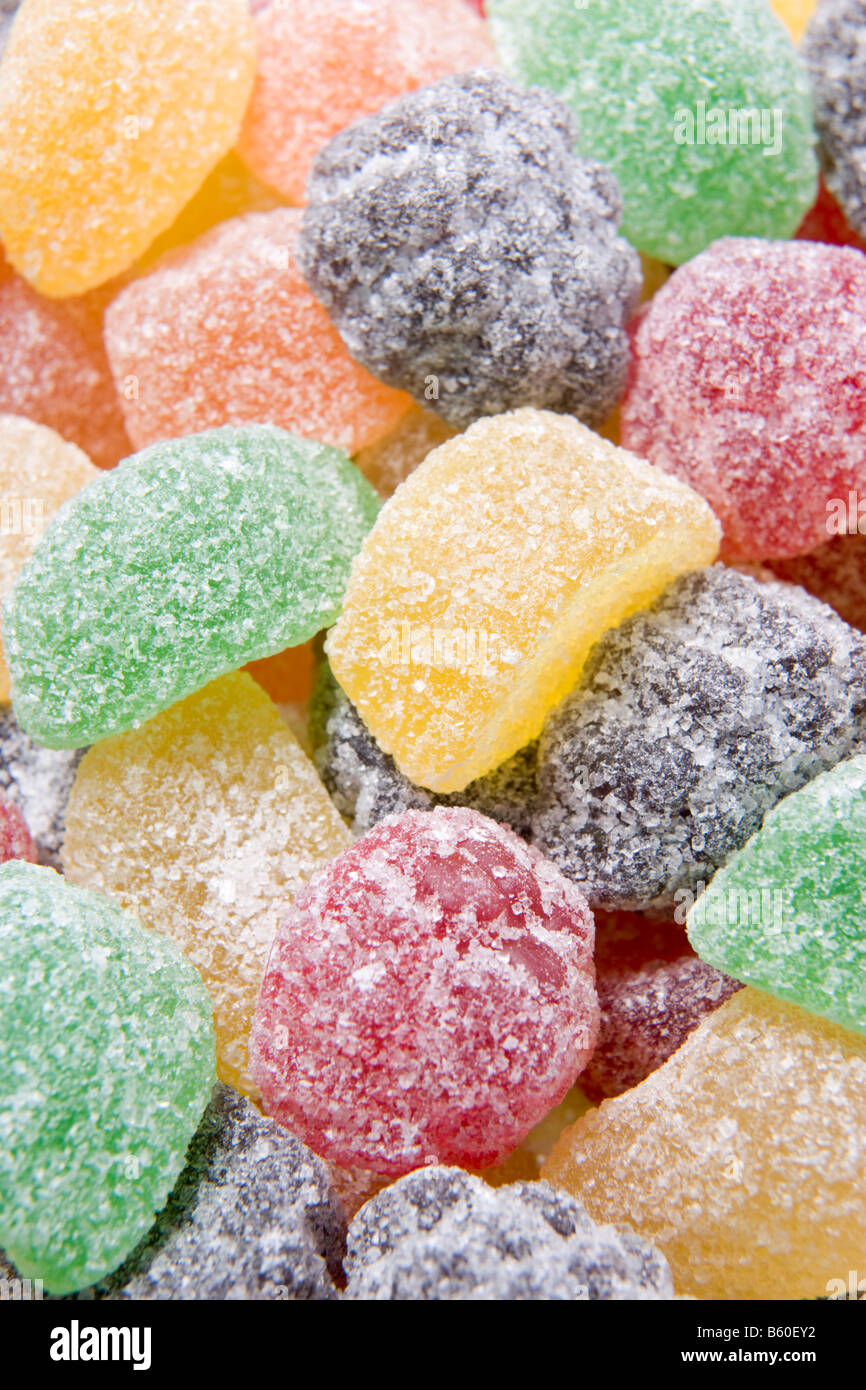 Sugared Fruit Chew Sweets Stock Photo