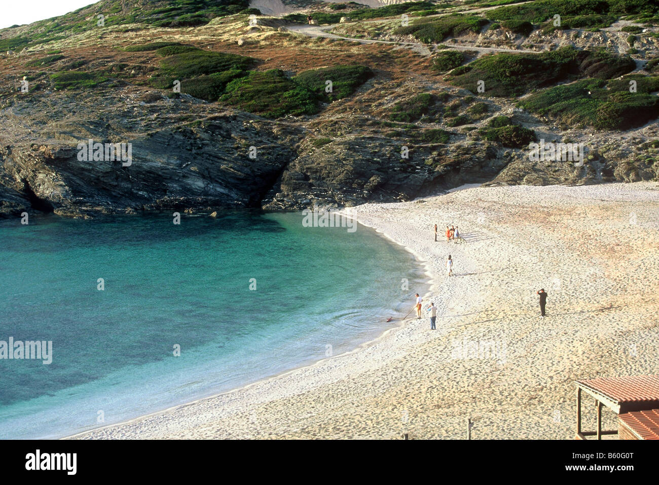 Porto Palmas beach Argentiera coast near Alghero Sardinia Italy Stock Photo