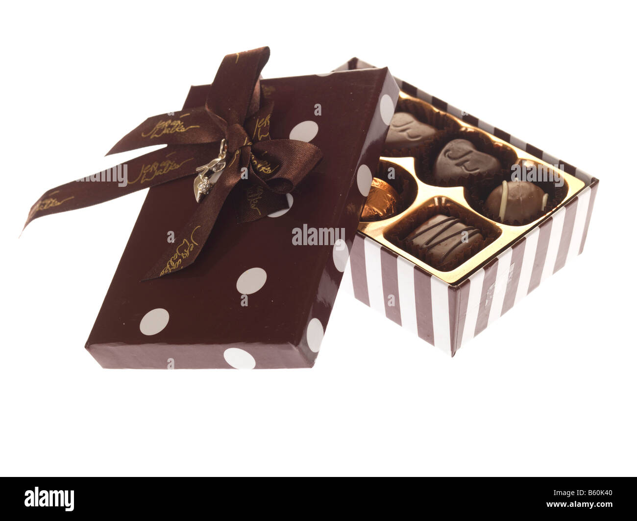 Box Of Luxury Chocolates Stock Photo - Alamy