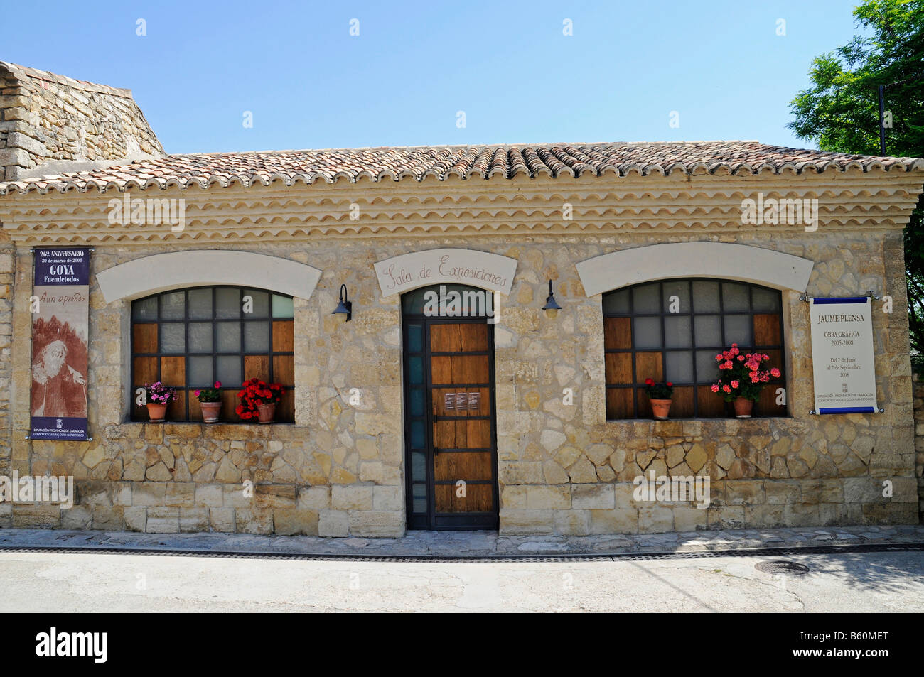 Museum for Francisco de Goya at his place of birth, Fuendetodos, Aragon, Spanien, Europa Stock Photo