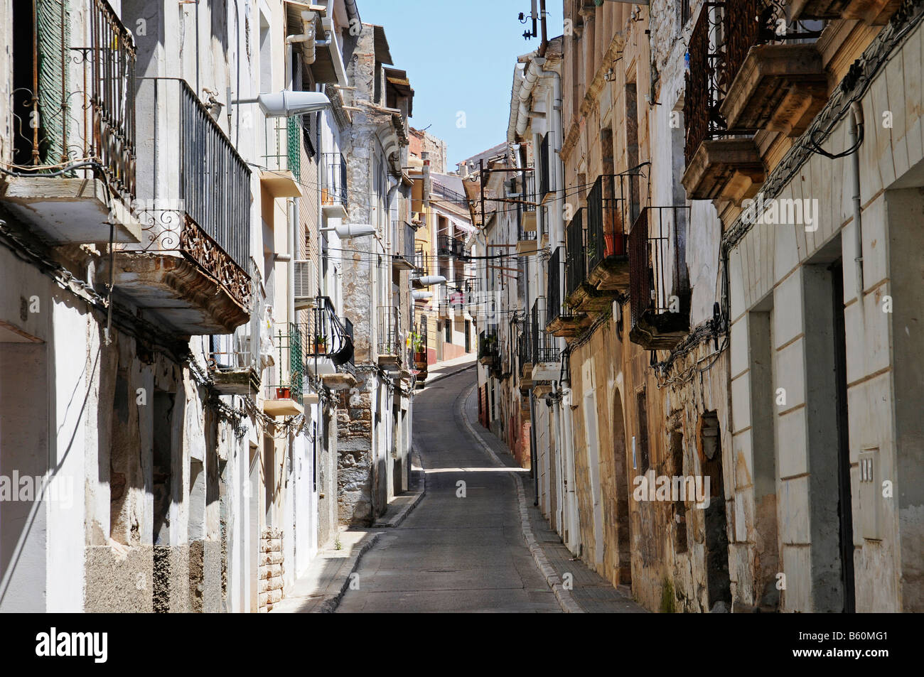 Alley, Sastago, Ebro Valley, Aragon, Spain, Europe Stock Photo Alamy