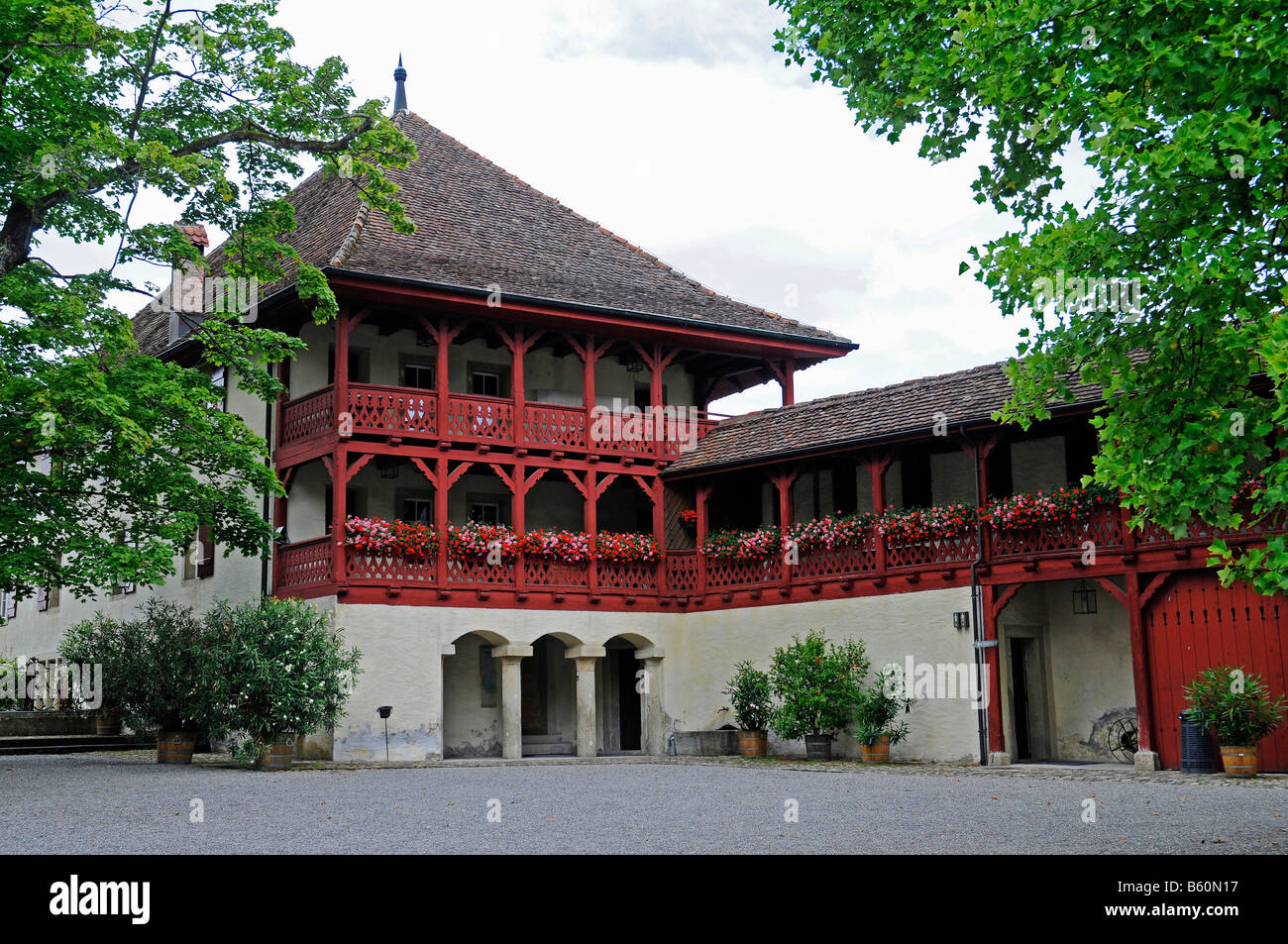 Stapferhaus, castle building, Lenzburg Castle, historical museum, Aargau, Switzerland, Europe Stock Photo