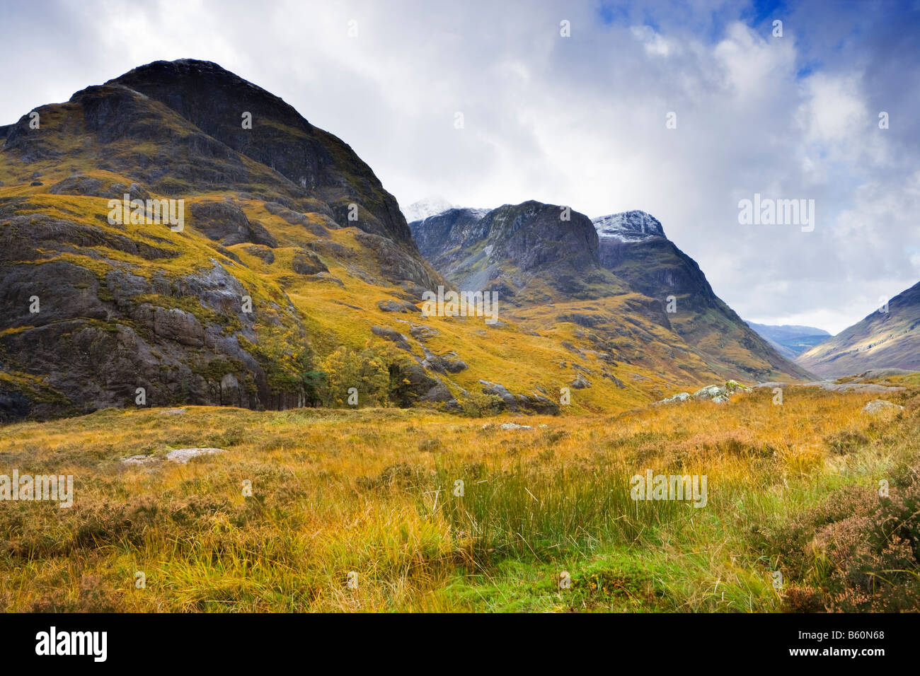 Glen Coe, The Three Sisters, Highland, Scotland, UK Stock Photo