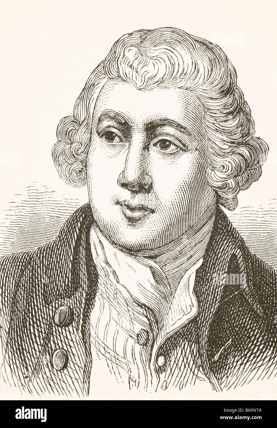 Sir Richard Arkwright, 1732 - 1792.  English textile industrialist and inventor. Stock Photo