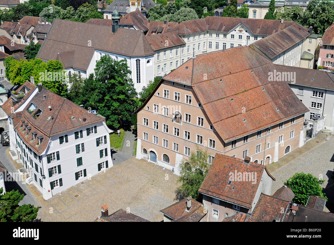 Altes Zeughaus or Museum of the Old Arsenal, view of the city, historic district, Solothurn, Switzerland, Europe Stock Photo