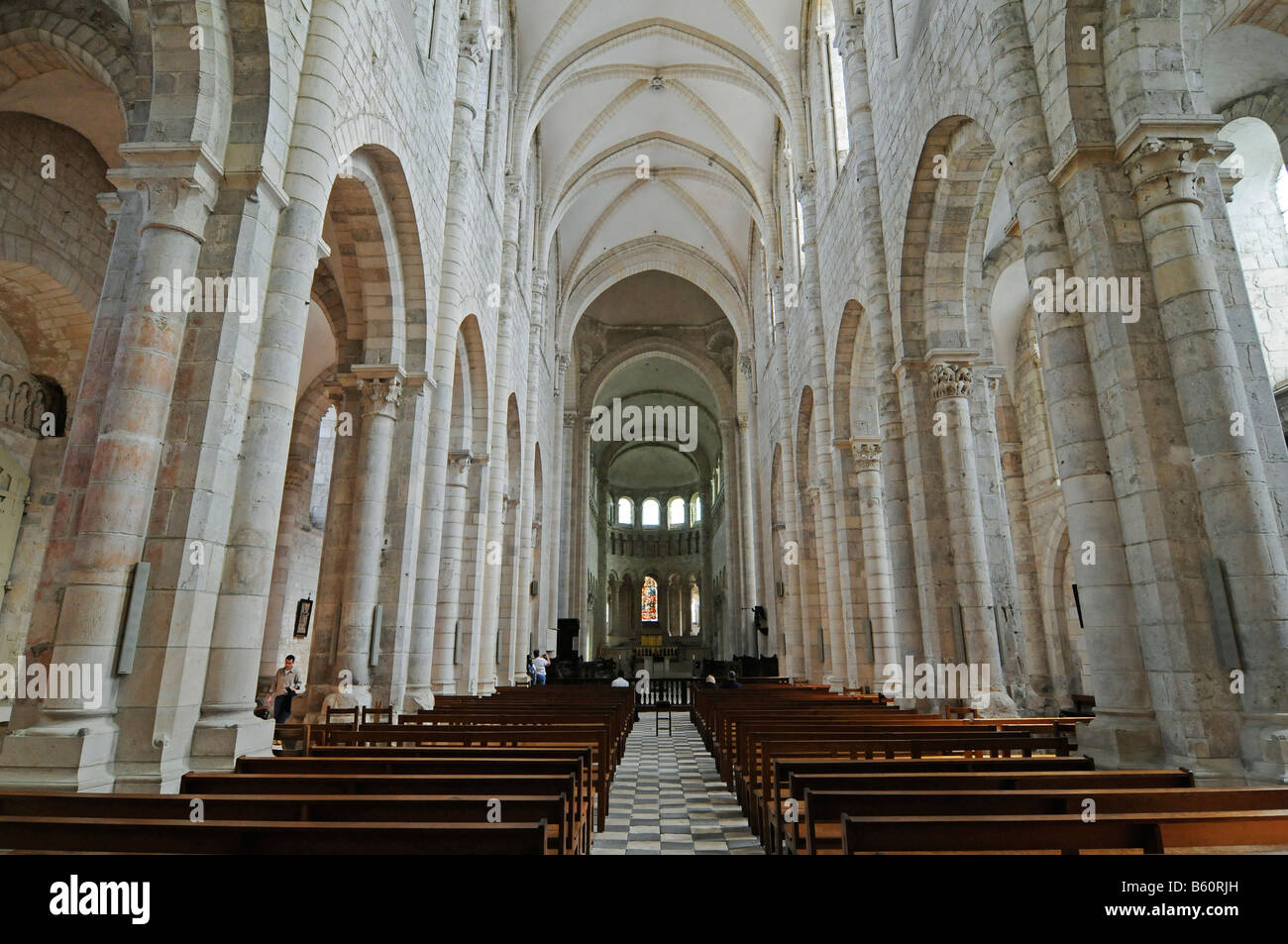 Basilica, cathedral, abbey, Saint Benoit sur Loire, Centre, France, Europe Stock Photo Alamy