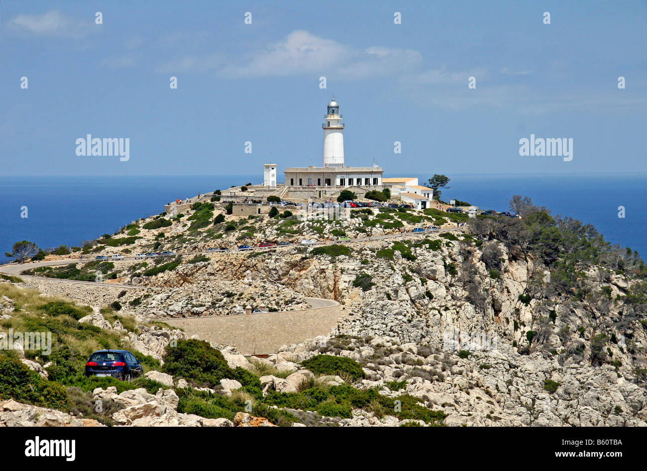 Lighthouse, Cap Formentor, Mallorca, Balearics, Spain, Europe Stock Photo