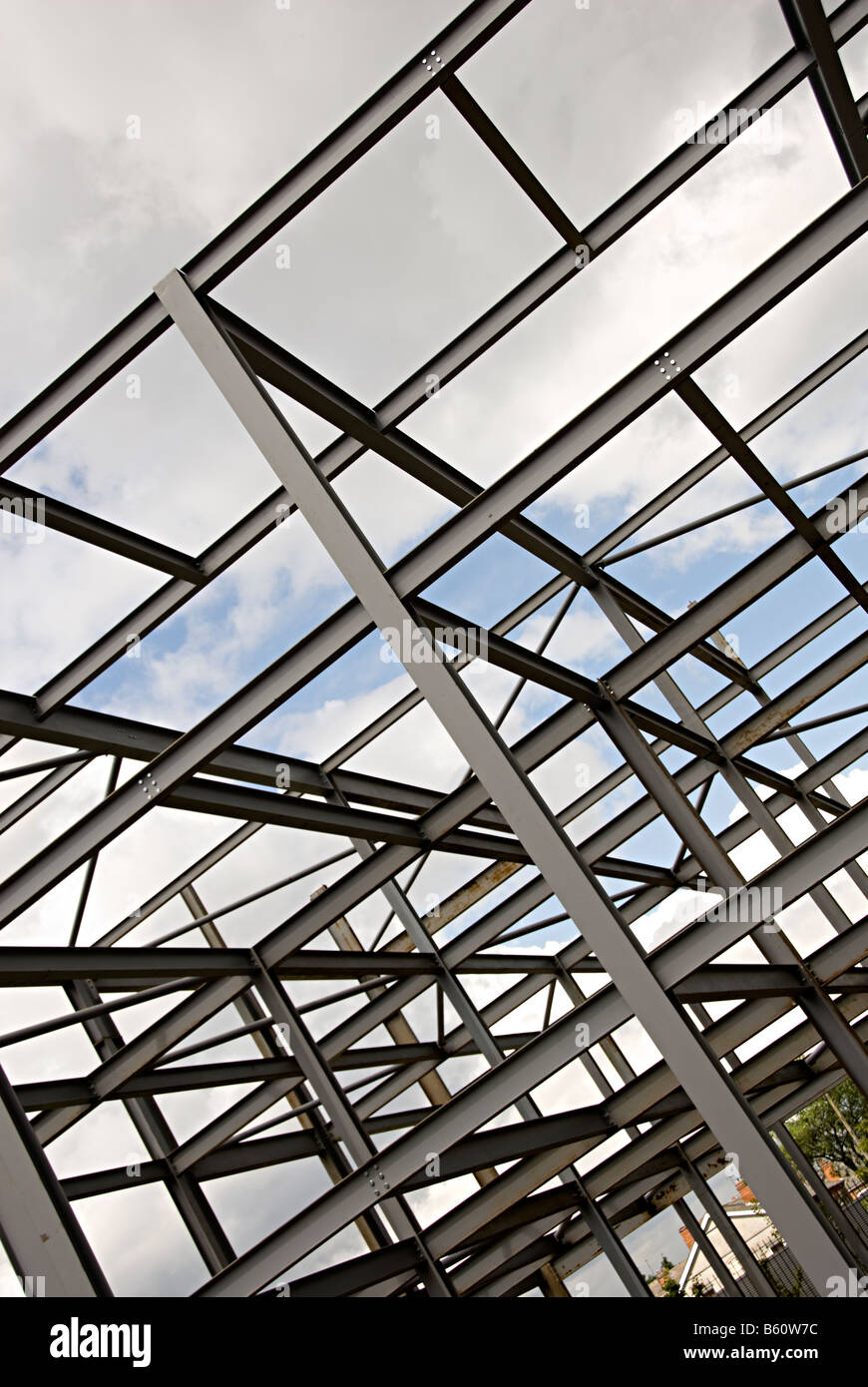 a building frame for a new commercial extension Stock Photo - Alamy