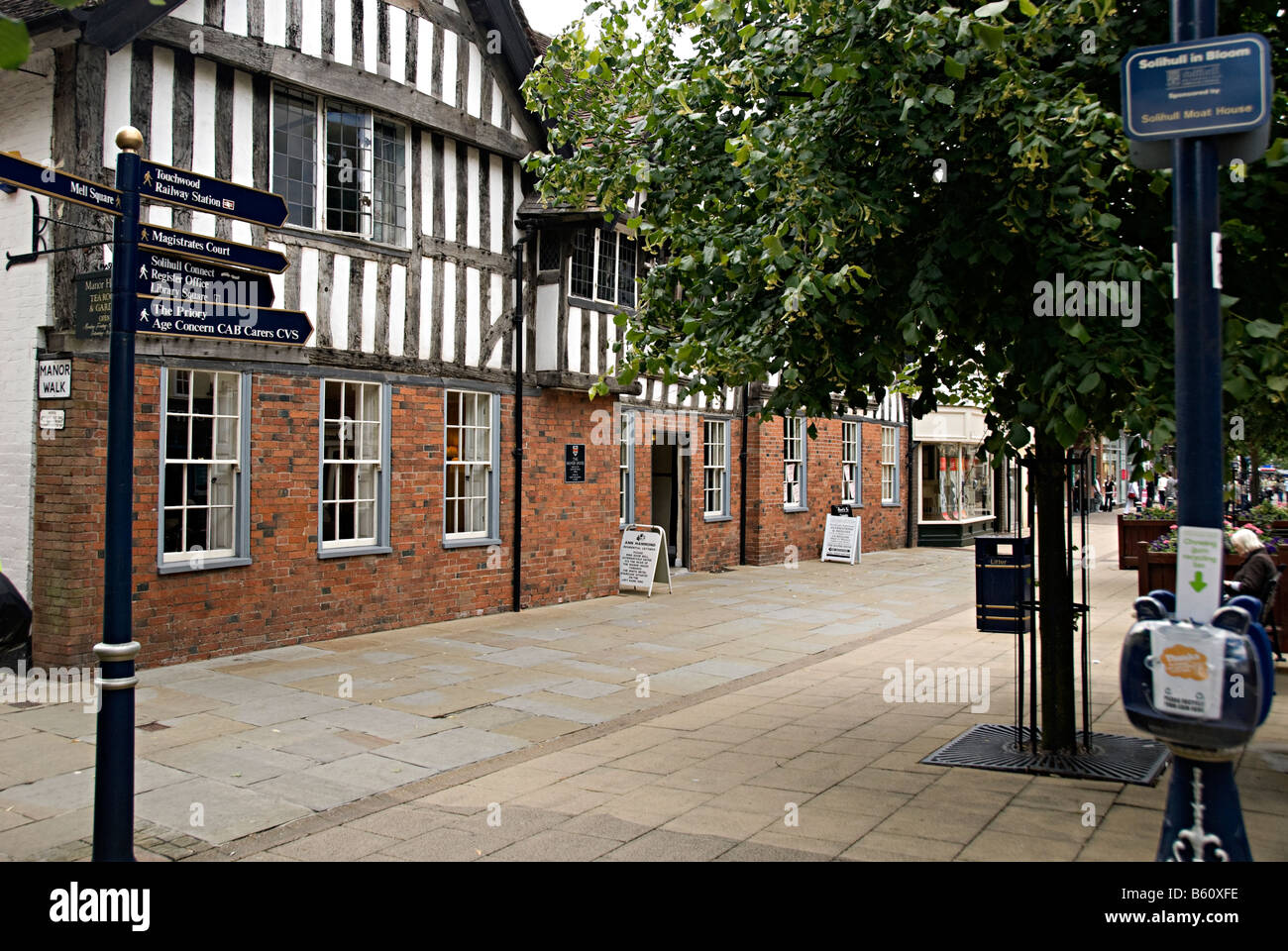 Solihull town centre shopping the manor house is the original listed