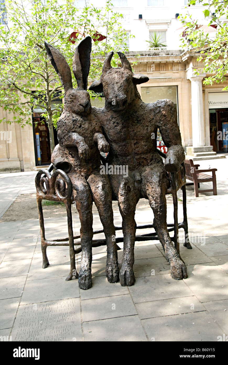 cheltenham Minotaur and the Hare is a bronze sculpture created by