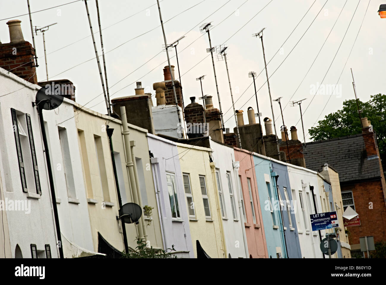 Cheltenham terraced houses Stock Photo Alamy