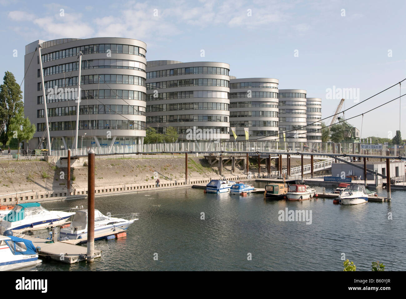 Sailboat marina, office complex "Five Boats", designed by the architect