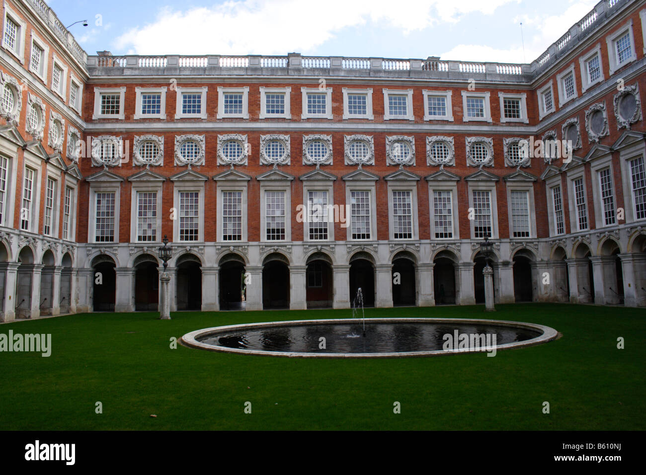 Fountain Court at Hampton Court Palace Surrey Stock Photo