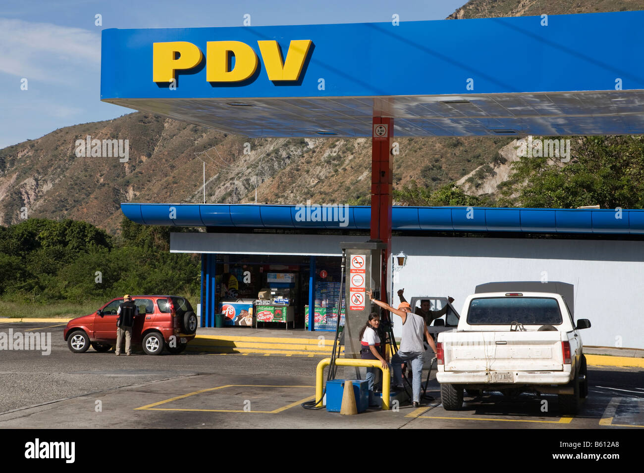 Petrol station of the stateowned petroleum company Petróleos de