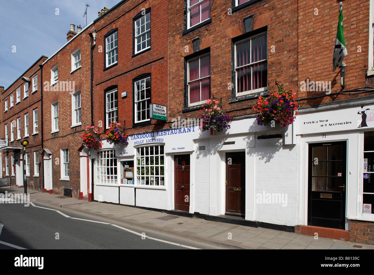 Tewkesbury Church Street typical houses Half timbered buildings