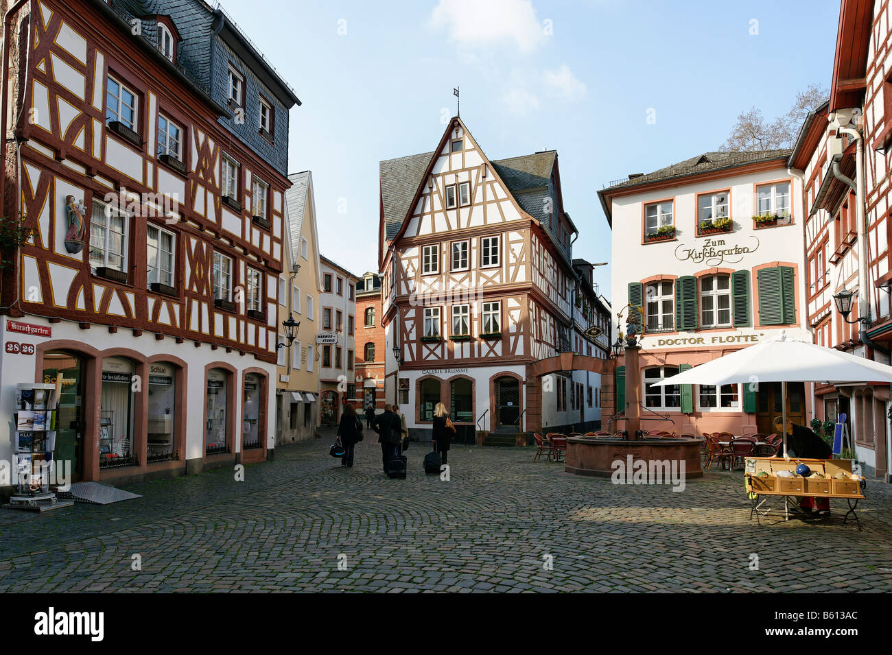 Halftimbered houses in the historic city centre, Am Kirschgarten