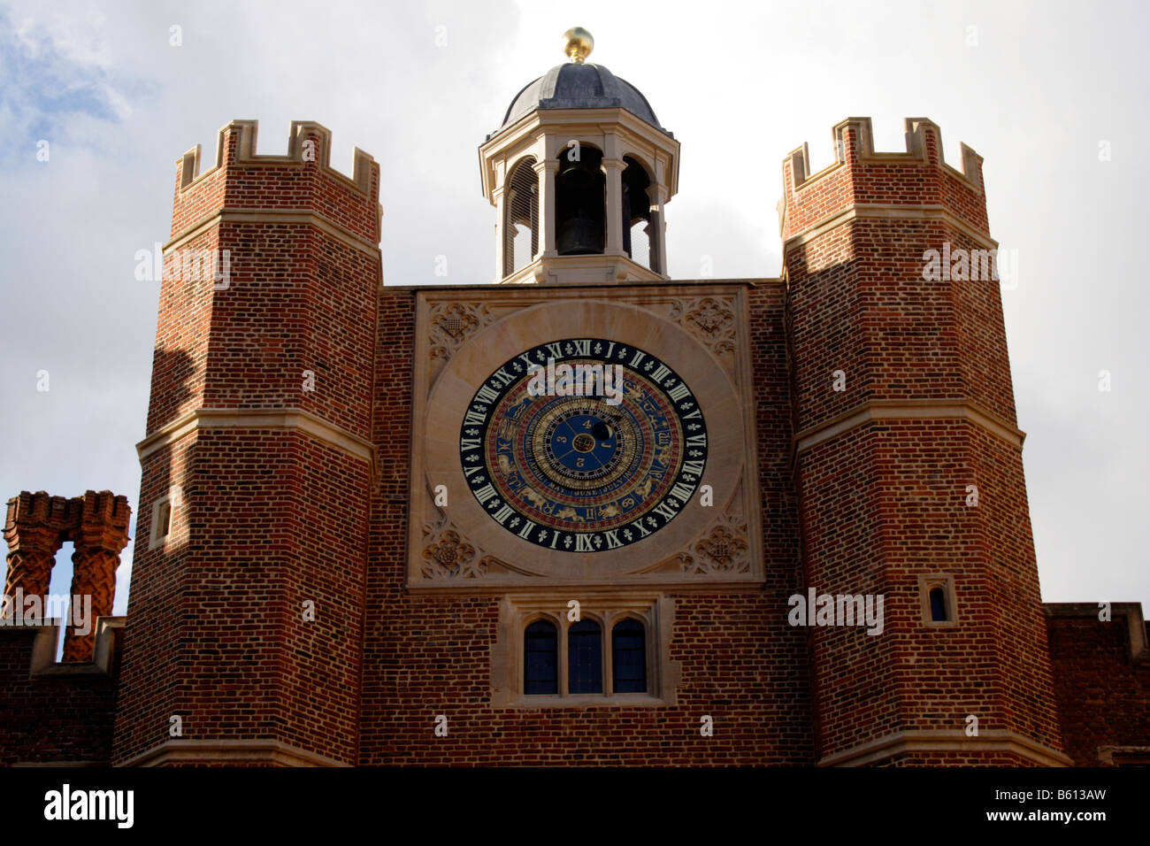 Clock Court at Hampton Court Palace Surrey Stock Photo