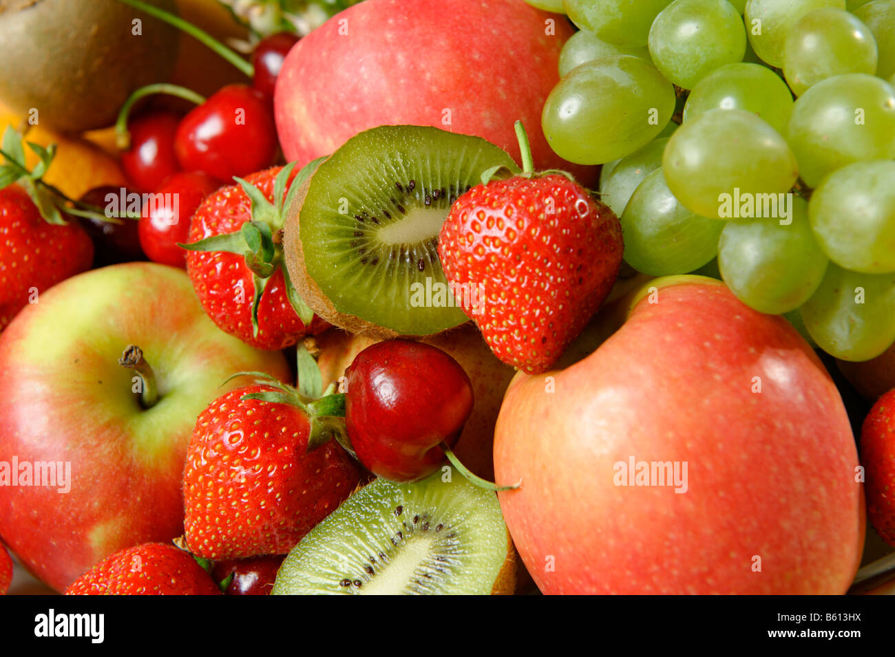 Fresh fruit rich in vitamins Stock Photo