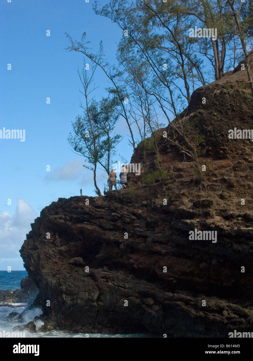 Kaihalulu, Red Sand Beach, Hana, Maui, Hawaii Stock Photo Alamy