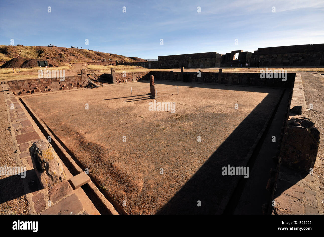 Tihuanaku archaeological site, UNESCO World Heritage Site, La Paz, Bolivia, South America Stock Photo