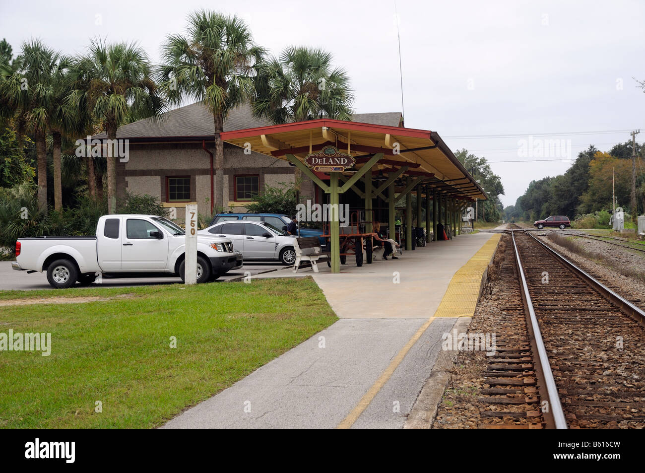 DeLand Train Station Florida America USA Stock Photo Alamy