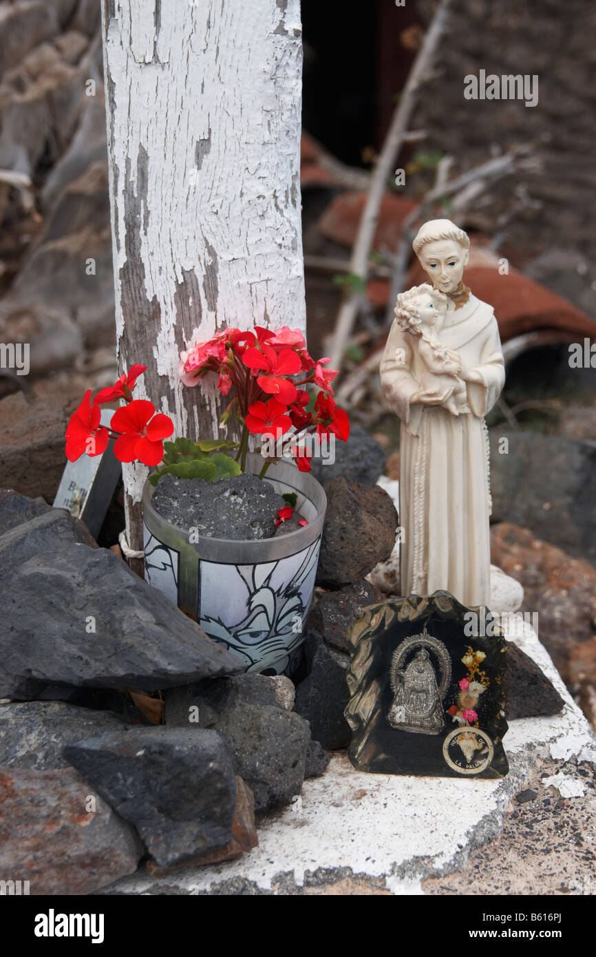 Roadside shrine on Tenerife in the Canary islands. Stock Photo