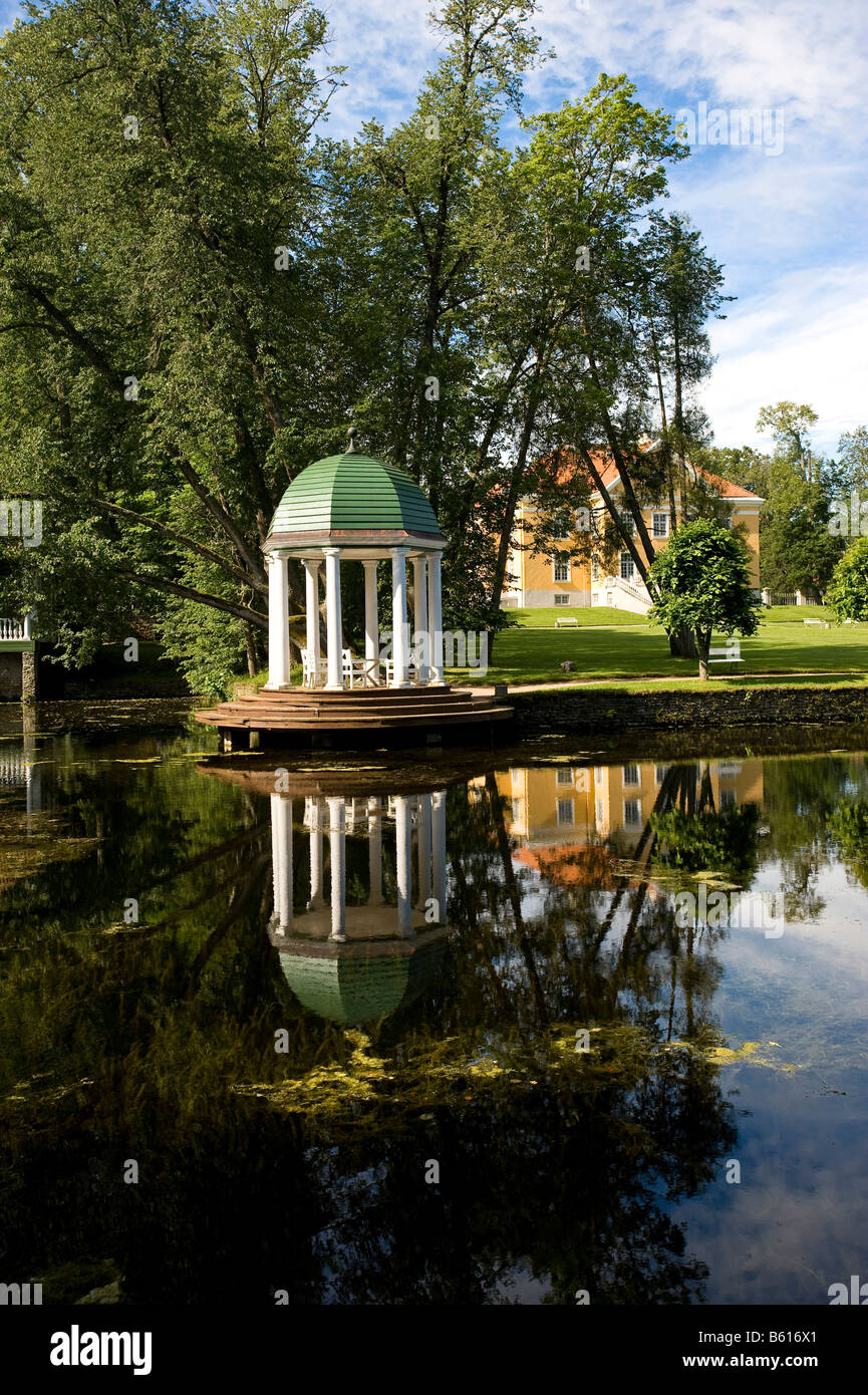 Pavillion Rotunda, Palmse Manor, Lahemaa, Estonia, Baltic States, Northeast Europe Stock Photo
