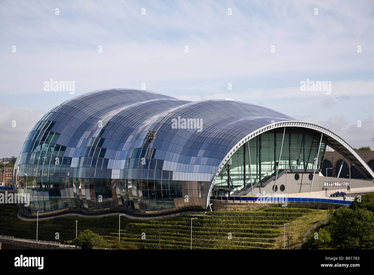 The Sage, designed by Sir Norman Foster as a music centre in NewcastleGateshead, Tyneside, UK Stock Photo