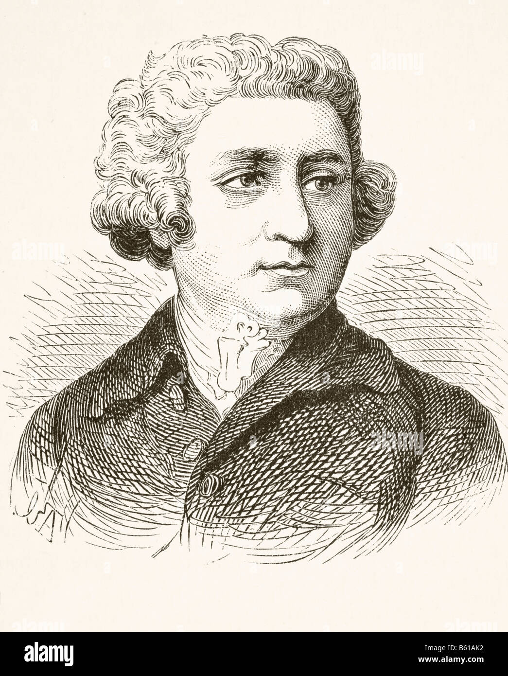 Charles James Fox, 1749 - 1806.  Britain's first foreign secretary, whig statesman and orator. Stock Photo