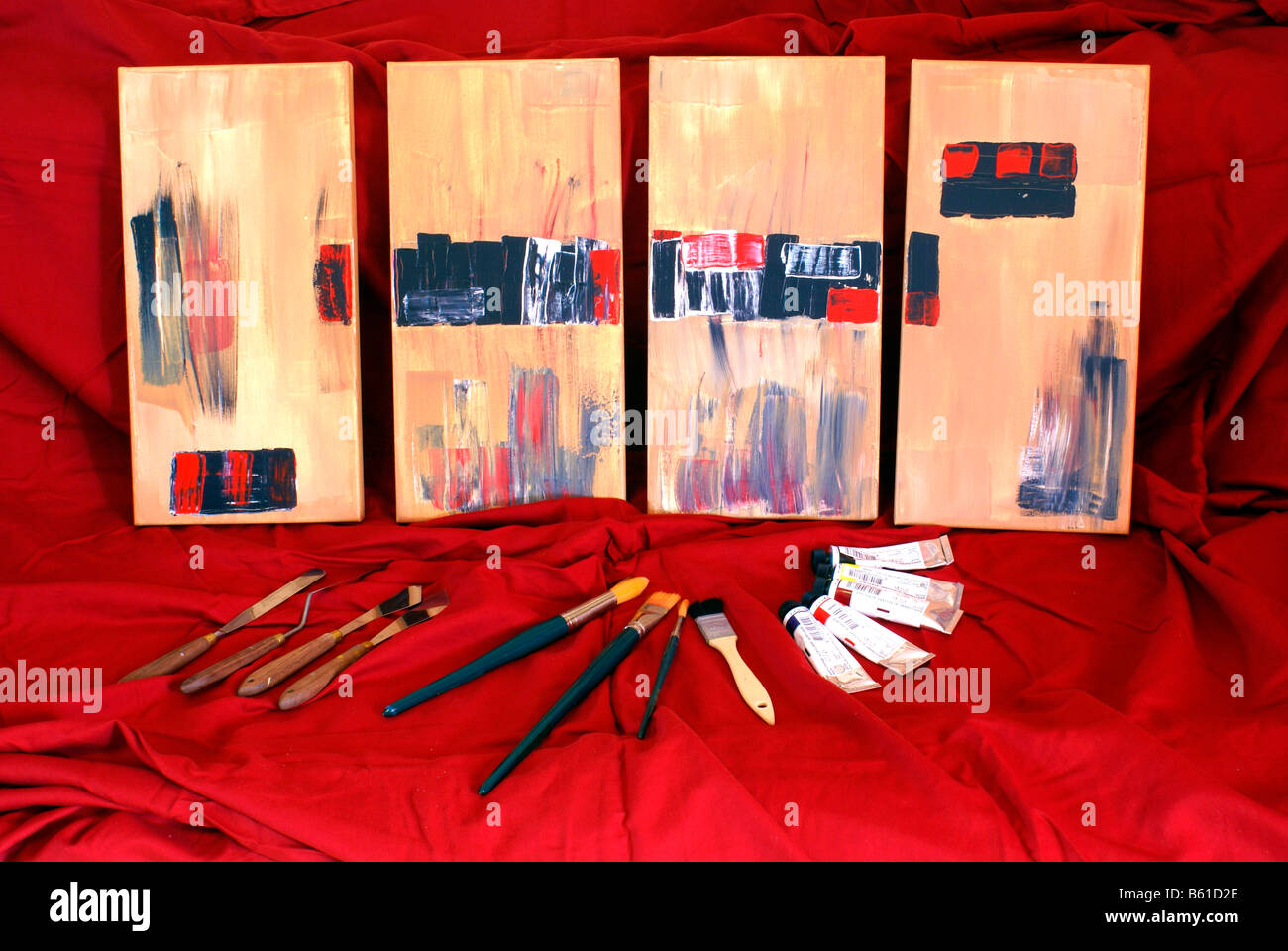Accessories of painting Stock Photo Alamy