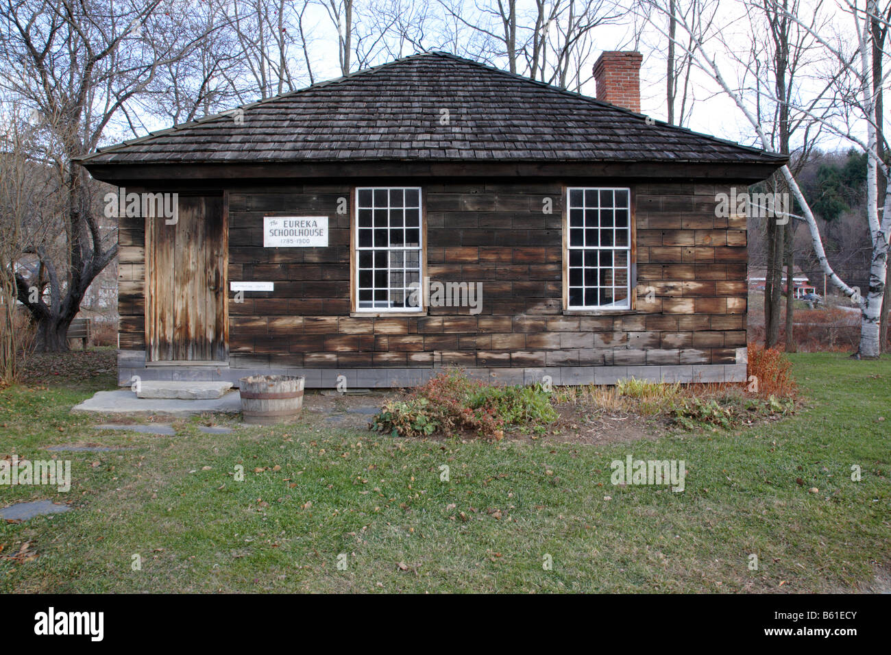 Eureka Schoolhouse during the autumn months located in Springfield