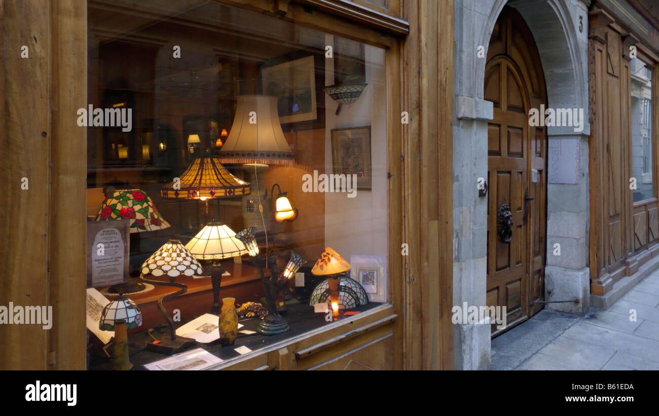 Antique shop in the old town, Geneva, Switzerland Stock Photo Alamy