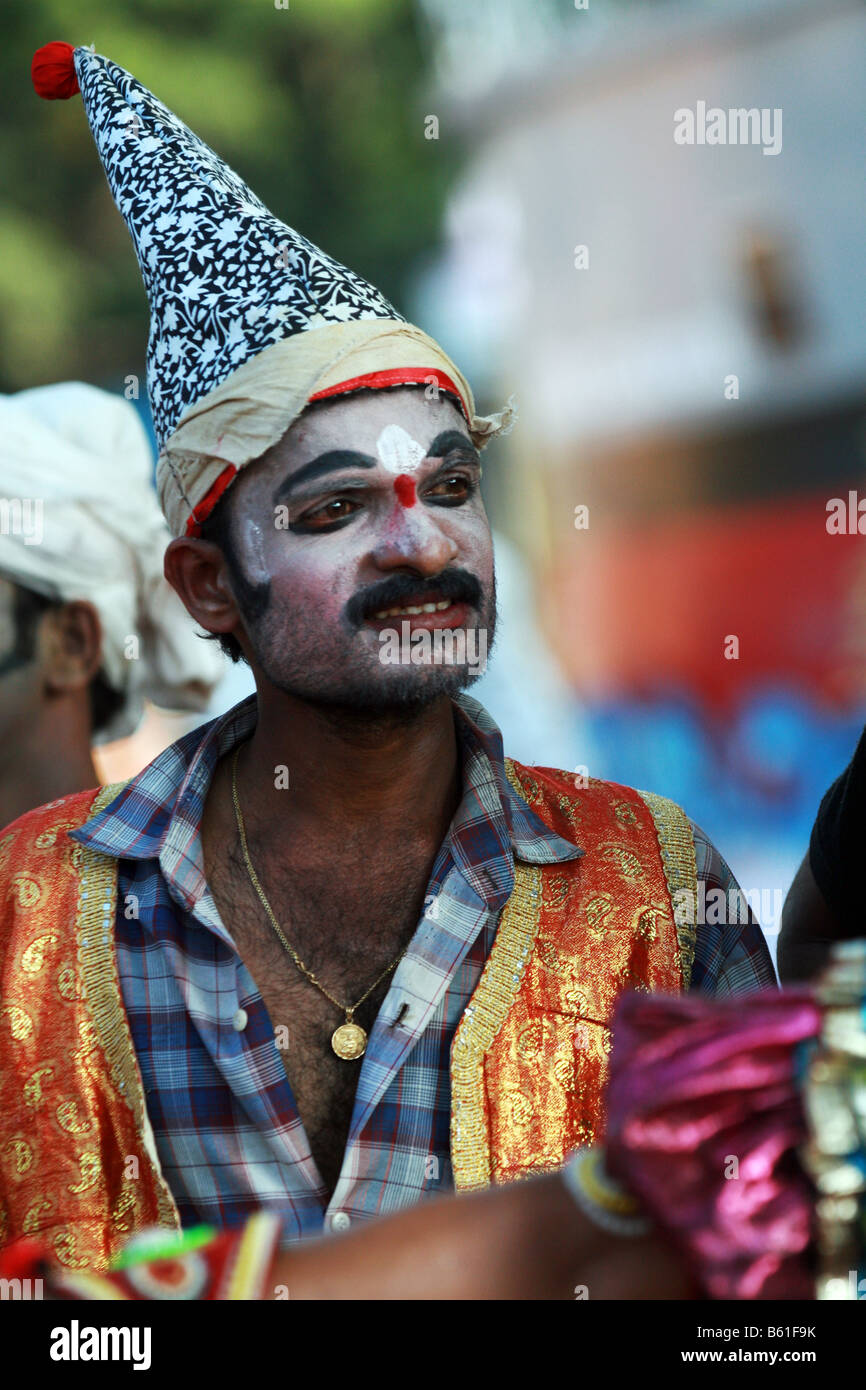 Artist performing during the Dasara festival in Mysore, India in 2008. Stock Photo
