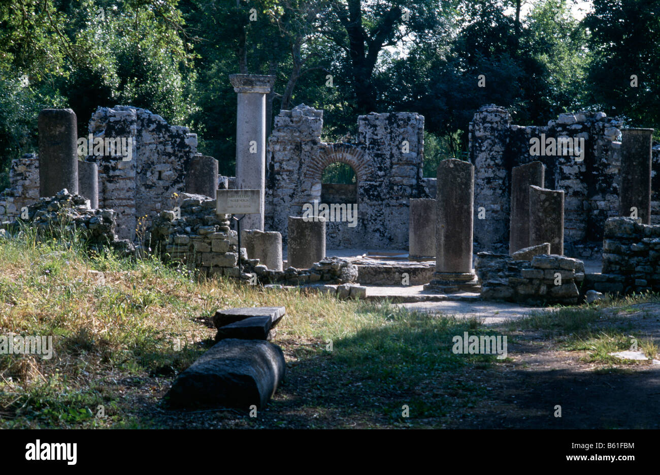 Roman/Greek ruins and antiquities at Apollonia, Albania 1994 Stock Photo
