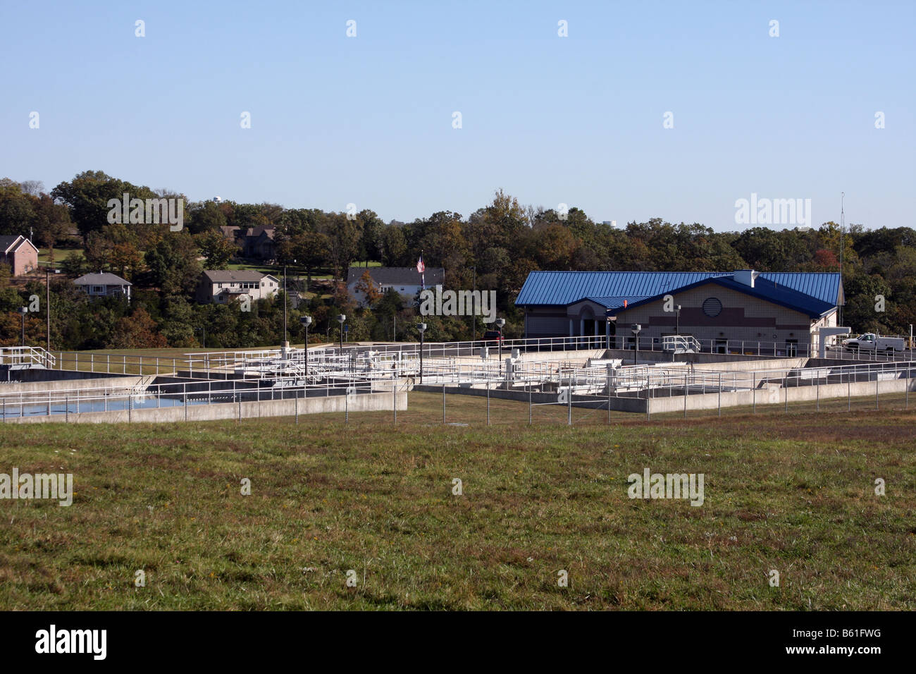 The city of Branson Missouri waste water management facility Stock Photo