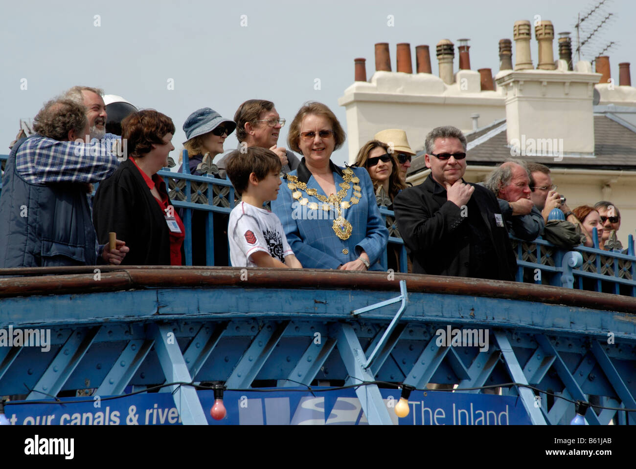 Carolyn Keen, Lord Mayor of Westminster 2007 - 2008, presiding at the Canalway Cavalcade in Little Venice, Westminster, London Stock Photo