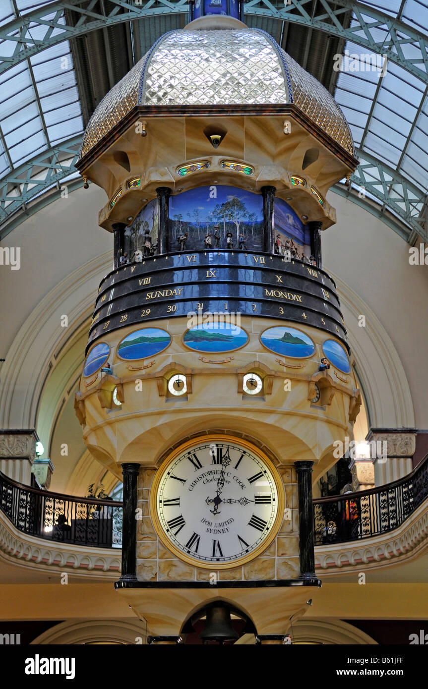 Clock in the Queen Victoria Building, Sydney, Australia Stock Photo Alamy