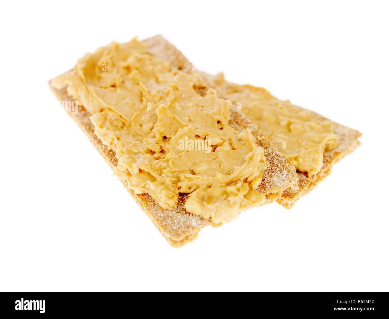 Rice Cakes with Peanut Butter Stock Photo Alamy