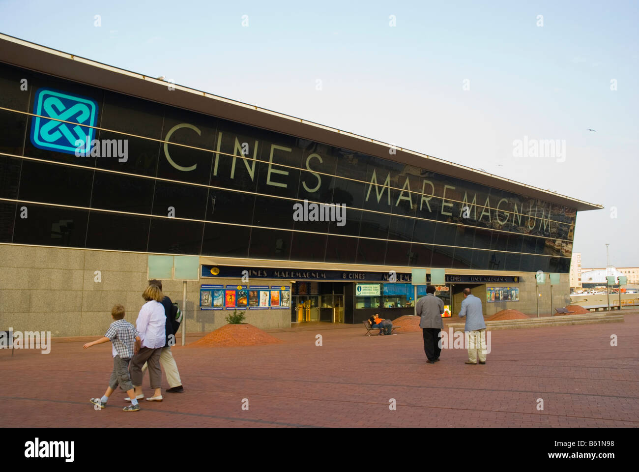 Cines Maremagnum cinema in Barcelona Spain Europe Stock Photo