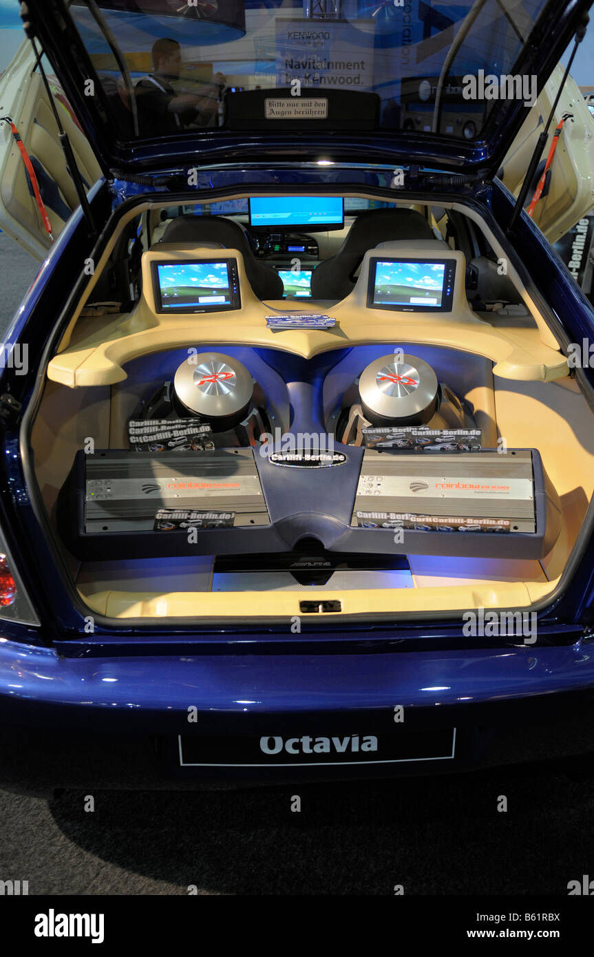 Super sound system in a car, International Radio Exhibition IFA, Berlin,  Germany, Europe Stock Photo - Alamy